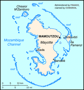 Mayotte (French) Map