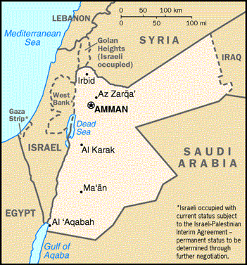 countries around jordan