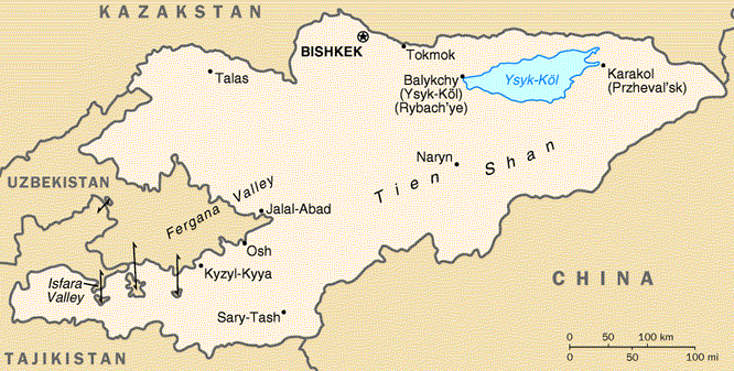 Kyrgyzstan Map