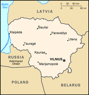 Lithuania Map