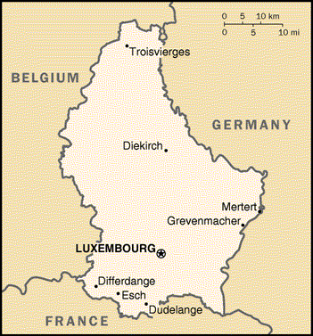 Luxembourg Map