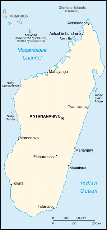 Madagascar Map