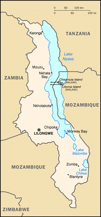 Malawi Map