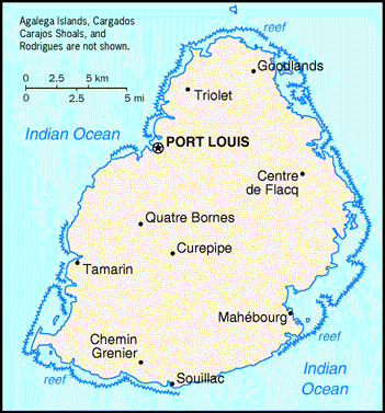 Mauritius Map