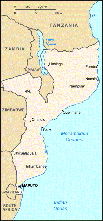 Mozambique Map