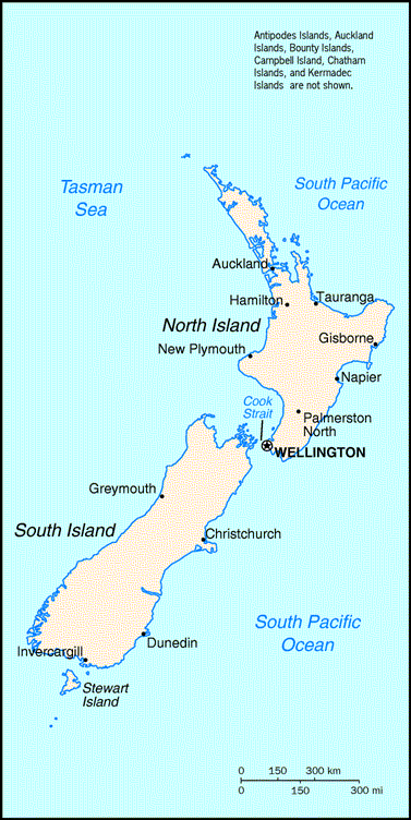 New Zealand Map