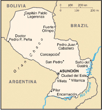 Paraguay Map