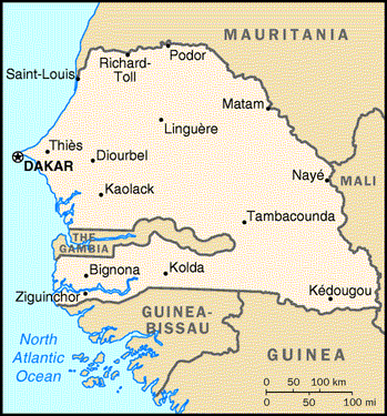 Senegal Map