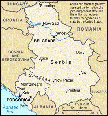 Serbia Map