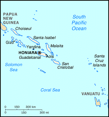 Solomon Islands Map