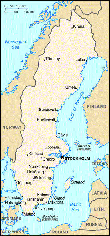 Sweden Map