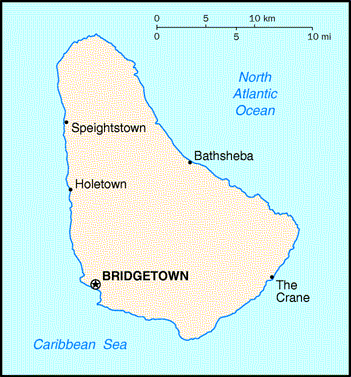 Barbados Map