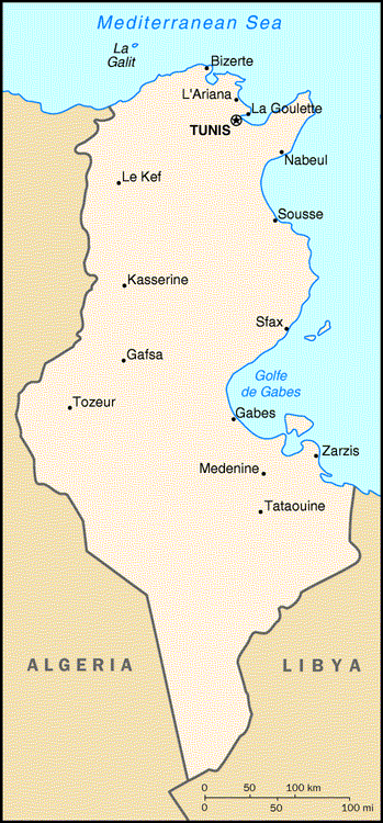 Tunisia Map