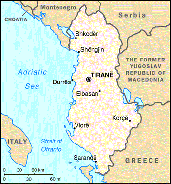 Albania Map