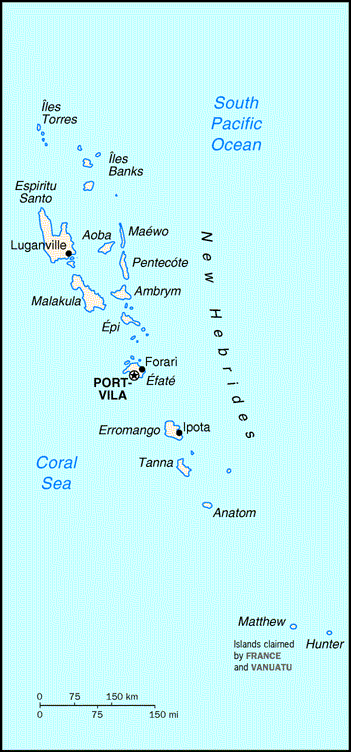 Vanuatu Map