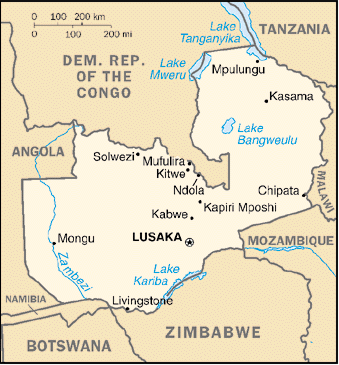 Zambia Map