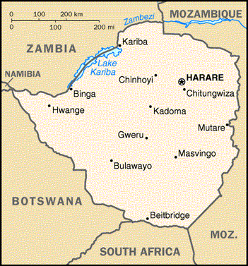 Zimbabwe Map