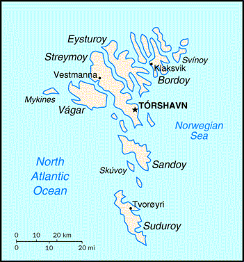 Faroe Islands Map