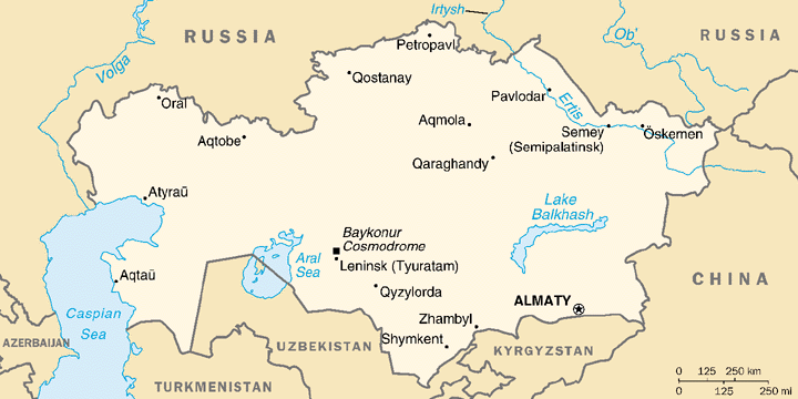 Kazakhstan Map