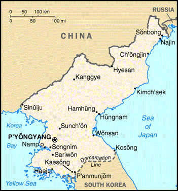 Korea (North) Map