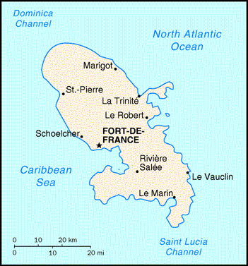 Martinique (French) Map