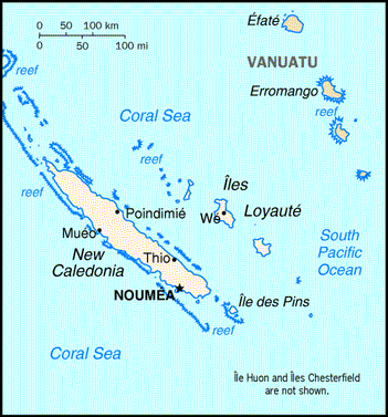 New Caledonia Map