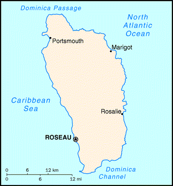 Dominica Map