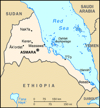 Eritrea Map