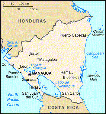 Nicaragua Map