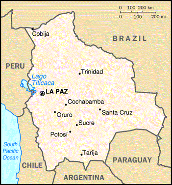 Bolivia Map