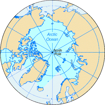 Arctic Ocean Map