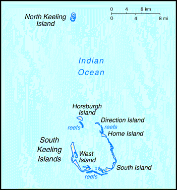 Cocos (Keeling) Islands Map