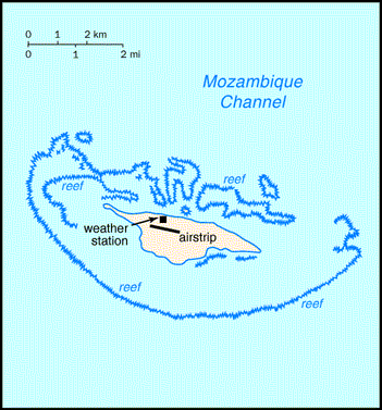 Juan de Nova Island Map