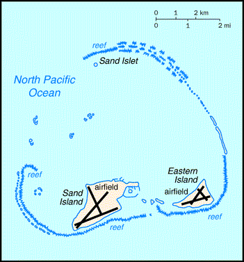 Midway Islands Map