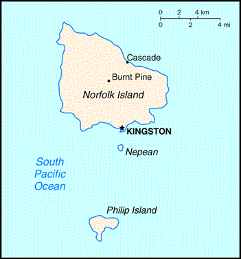 Norfolk Island Map