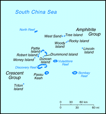 Paracel Islands Map
