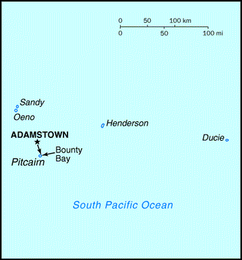 Pitcairn Islands Map