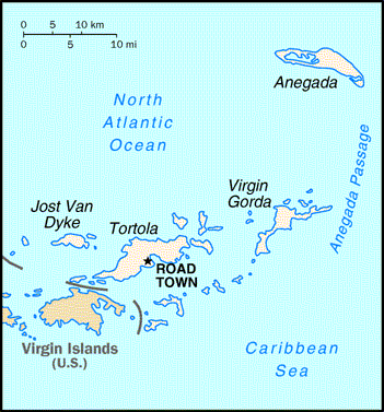 British Virgin Islands Map