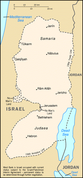 West Bank Map