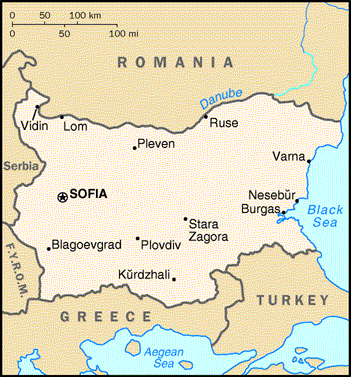 Bulgaria Map