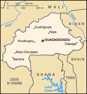 Burkina Faso Map