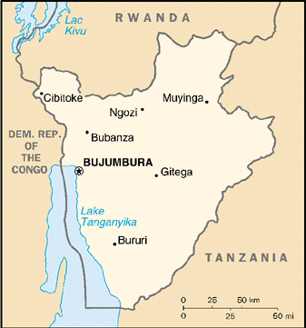 Burundi Map