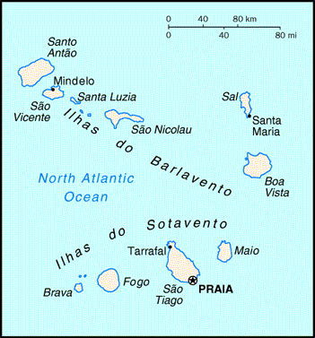 Cape Verde (Republic of) Map