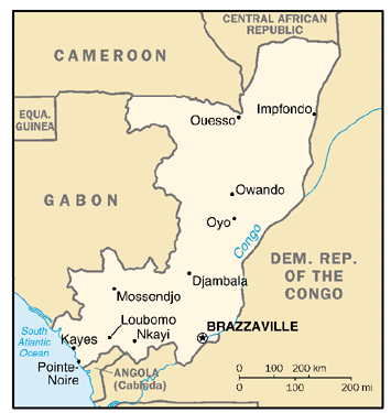 Congo Republic Map