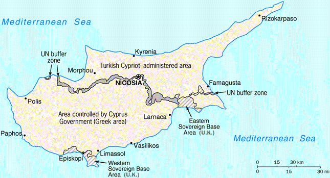 Cyprus (Republic of) Map
