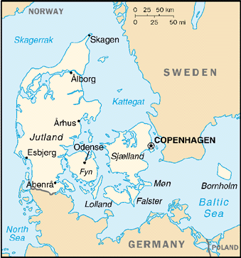 Denmark Map