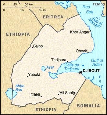 Djibouti Map