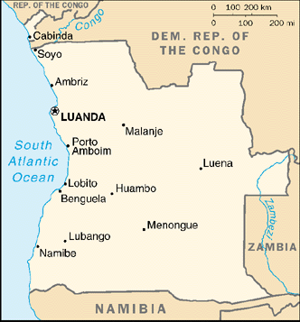 Angola Map