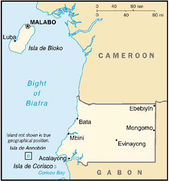 Equatorial Guinea Map