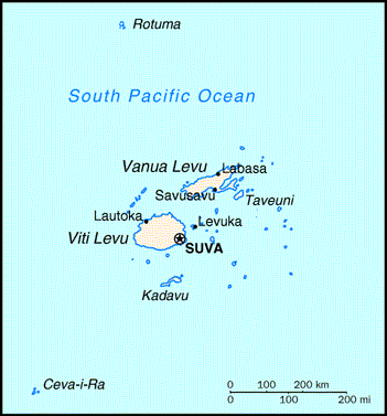 Fiji (Republic of) Map